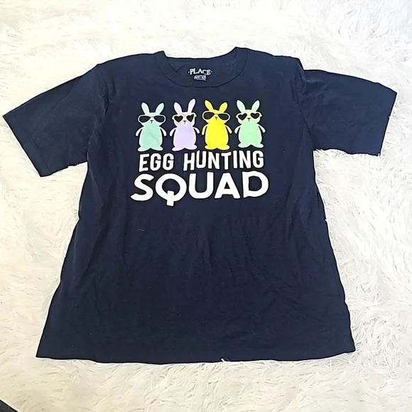 Egg hunting squad children's place t shirt - Picture 2 of 5
